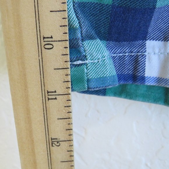 Iron Co.* Men's 2" Belt Loop Multipocketed Plaid Flat Front Shorts~ Size 32 - Picture 7 of 12